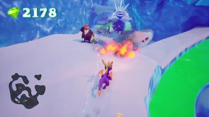 For 200 crystals he will lift the bridge for you - Crystal Glacier | Spyro 2 Riptos Rage Walkthrough - Autumn Plains - Spyro Reignited Trilogy Guide