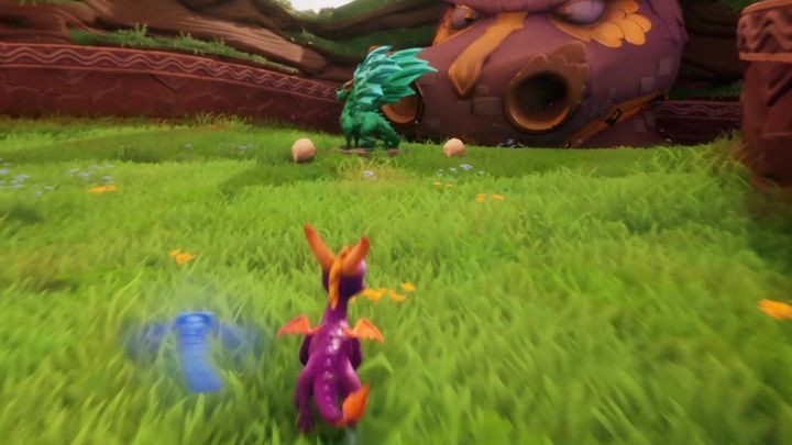 Near the path to Stone Hill, there is a narrow passage - Dragons | Secrets & Curios in Spyro Reignited Trilogy - Secrets & Curios - Spyro Reignited Trilogy Guide