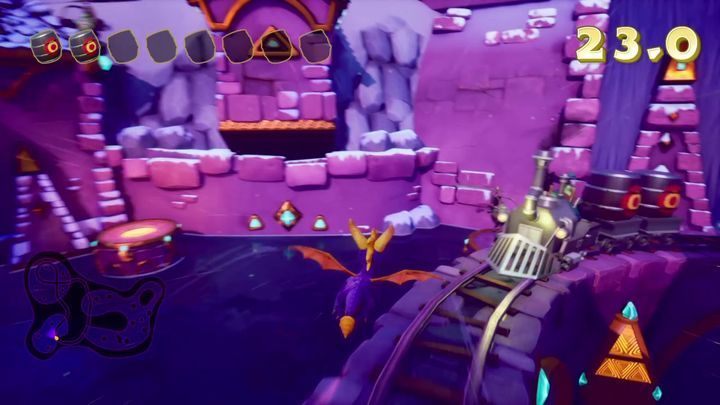 After youve completed the crates, you should be right next to the tracks - Icy Flight | Spyro The Dragon Walkthrough - Dream Weavers - Spyro Reignited Trilogy Guide