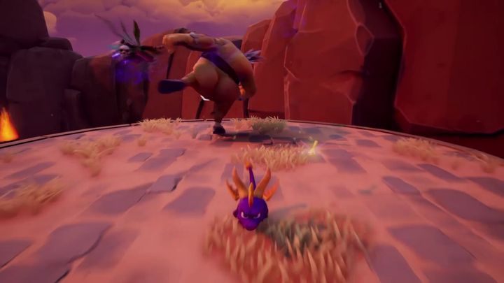 Position in which Doctor Shemp is vulnerable to your attacks. - Doctor Shemp | Bosses in Spyro Reignited Trilogy - Bosses - Spyro Reignited Trilogy Guide