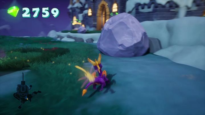 If you agree, you will have to pay 1,000 crystals - Winter Tundra | Spyro 2 Riptos Rage Walkthrough - Winter Tundra - Spyro Reignited Trilogy Guide
