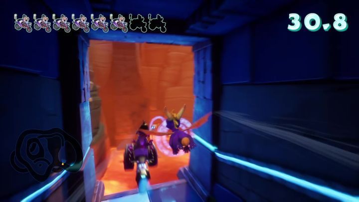 Fly through the first ring - Canyon Speedway | Spyro 2 Riptos Rage Walkthrough - Winter Tundra - Spyro Reignited Trilogy Guide