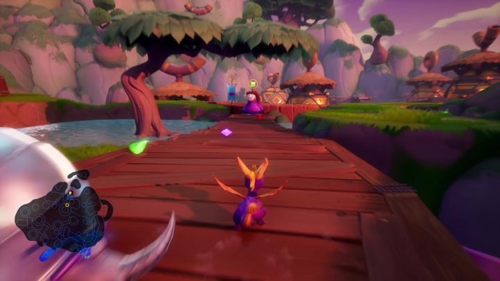 After collecting the required number of particles, use the gate - Mystic Marsh | Spyro 2 Riptos Rage Walkthrough - Winter Tundra - Spyro Reignited Trilogy Guide