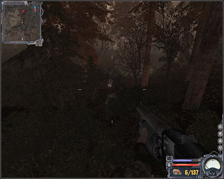 Watch out for invisible creatures, especially when you're travelling by night - Surviving in the Zone - Hints - S.T.A.L.K.E.R.: Clear Sky - Game Guide and Walkthrough