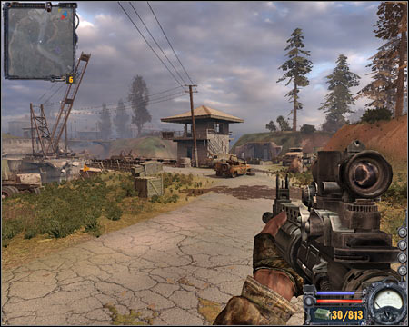 2) Draw bridge - This is the only road leading to Limansk - Red Forest - Maps - part 1 - Walkthrough - S.T.A.L.K.E.R.: Clear Sky - Game Guide and Walkthrough