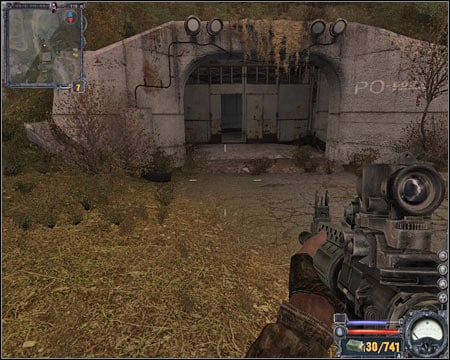 4) Main gate to the forest - You won't be able to access the forest using this gate the first time you arrive here - Red Forest - Maps - part 1 - Walkthrough - S.T.A.L.K.E.R.: Clear Sky - Game Guide and Walkthrough