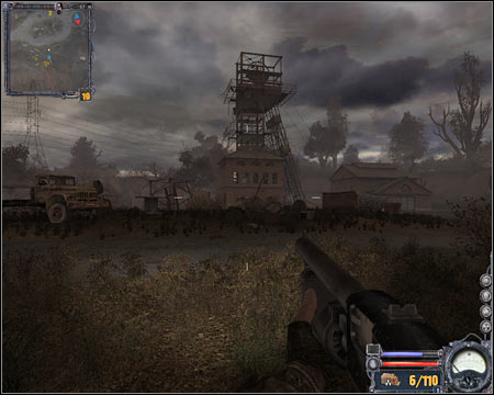 11) Northern checkpoint - You will come across a few Duty soldiers here - Red Forest - Maps - part 3 - Walkthrough - S.T.A.L.K.E.R.: Clear Sky - Game Guide and Walkthrough