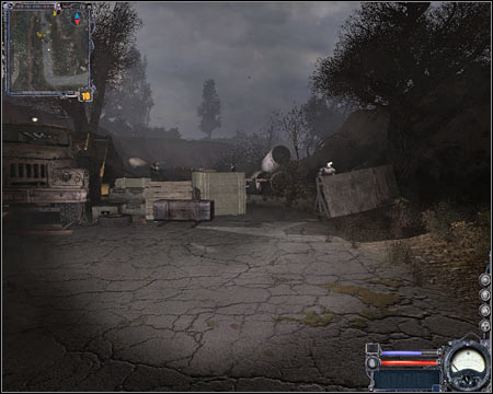 12) Northern entrance to the forest - You won't have to take special interest in this passageway during your first stay in Red Forest - Red Forest - Maps - part 3 - Walkthrough - S.T.A.L.K.E.R.: Clear Sky - Game Guide and Walkthrough