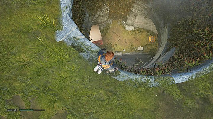 The first yellow chest can be found on Bogano, the starting planet - How to increase the number of the droids regeneration charges in Fallen Order? - Combat - Star Wars Jedi Fallen Order Guide