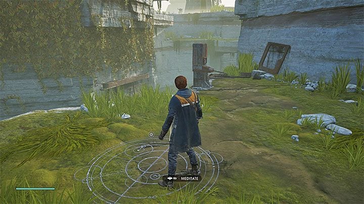 Soon, you will encounter the first meditation spot - Chapter 1 Bogano | Fallen Order Walkthrough - Main Story - Star Wars Jedi Fallen Order Guide