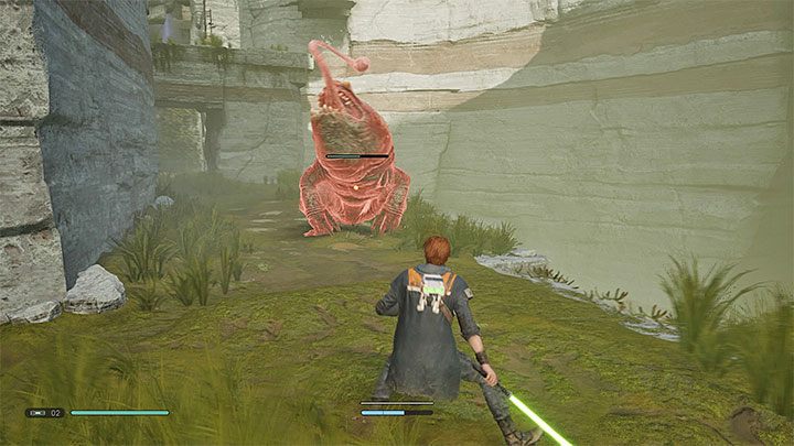 In addition to Bog Rats (try to take care of them first), you will also face a more powerful monster - the oversized toad named Oggdo - Chapter 1 Bogano | Fallen Order Walkthrough - Main Story - Star Wars Jedi Fallen Order Guide
