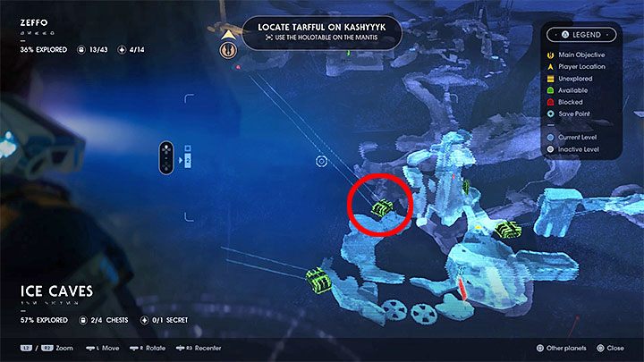 Full exploration of ice caves is not mandatory - Chapter 2 Tomb of Eilram | Fallen Order Walkthrough - Main Story - Star Wars Jedi Fallen Order Guide