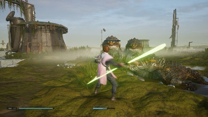 Double bladed lightsaber / Lightstaff - you will get it by completing missions on Ilum or on Bogano, in the Abandoned Workshop - List of powers and abilities in Fallen Order - Basics - Star Wars Jedi Fallen Order Guide
