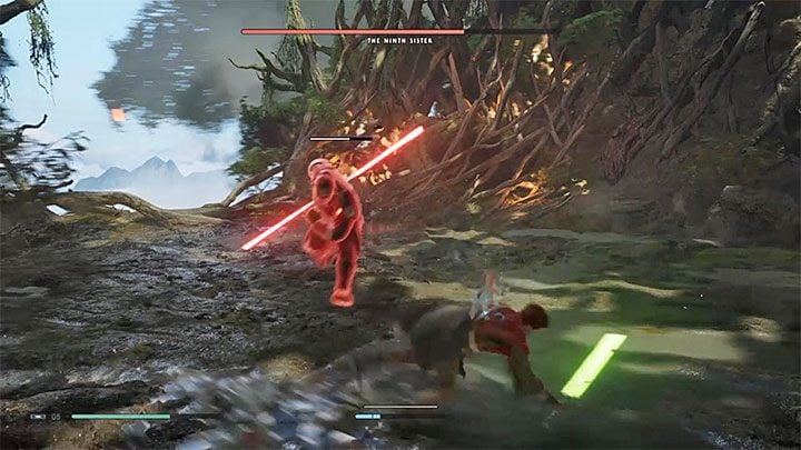 The Ninth Sisters much more dangerous new attack is her red charge - The Ninth Sister | Fallen Order Boss - Bosses - Star Wars Jedi Fallen Order Guide