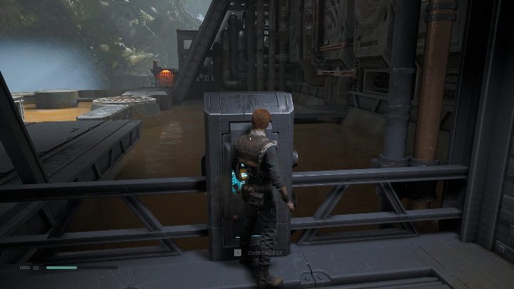 The mechanism is located in the left side of the room, on the wall - How to install the mechanism on Kashyyyk in Jedi Fallen Order? - Riddles - Star Wars Jedi Fallen Order Guide