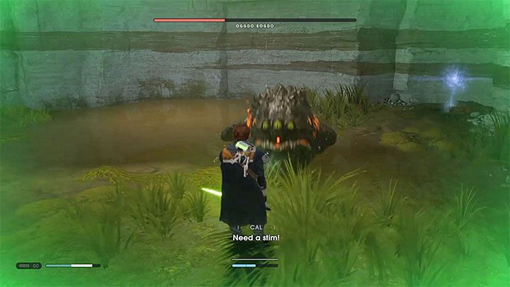 Heal the hero only when he has less than 1/3 of health - Oggdo Bogdo (Bogano planet) | Fallen Order Boss - Bosses - Star Wars Jedi Fallen Order Guide