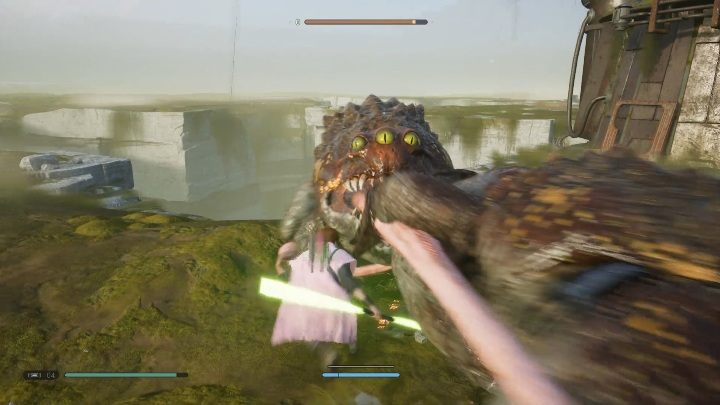 Lightsaber Throw is a great skill useful in fights - Lightsaber in Jedi Fallen Order - Basics - Star Wars Jedi Fallen Order Guide