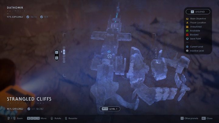 The map in Star Wars Jedi Fallen Order is different than in most modern games - Exploration in Jedi Fallen Order - Basics - Star Wars Jedi Fallen Order Guide