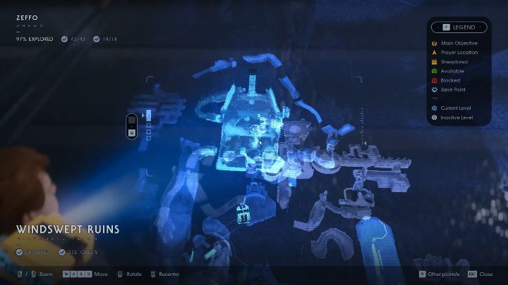 Part of the map: Windswept Ruins - Seeds in Jedi Fallen Order - Others - Star Wars Jedi Fallen Order Guide