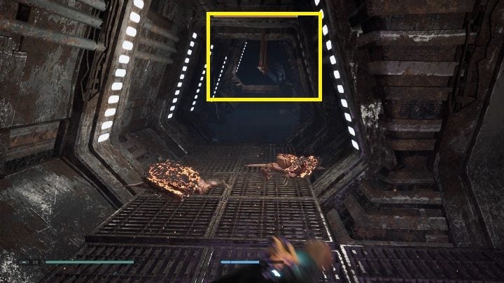When you reach the water reservoir, you have to jump on the metal object located at the ceiling and move to the other side - Broken Wing Electrified Water Puzzle - Bogano | Jedi Fallen Order - Riddles - Star Wars Jedi Fallen Order Guide