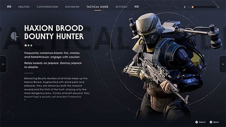 There are three main types of bounty hunters in the game - Bounty Hunters | Fallen Order Bosses - Bosses - Star Wars Jedi Fallen Order Guide