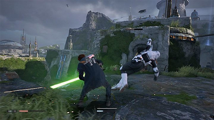 Star Wars Jedi: Fallen Order is not as hardcore title as Sekiro: Shadows Die Twice, but its still worth spending a lot of time on melee combat training and learning how to deflect laser bolts with your lightsaber - Starting tips for Star Wars Jedi Fallen Order - Basics - Star Wars Jedi Fallen Order Guide