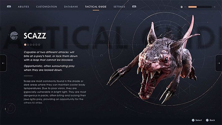 After you defeat a certain type of opponent for the very first time, then you will be able to scan the enemy - Starting tips for Star Wars Jedi Fallen Order - Basics - Star Wars Jedi Fallen Order Guide