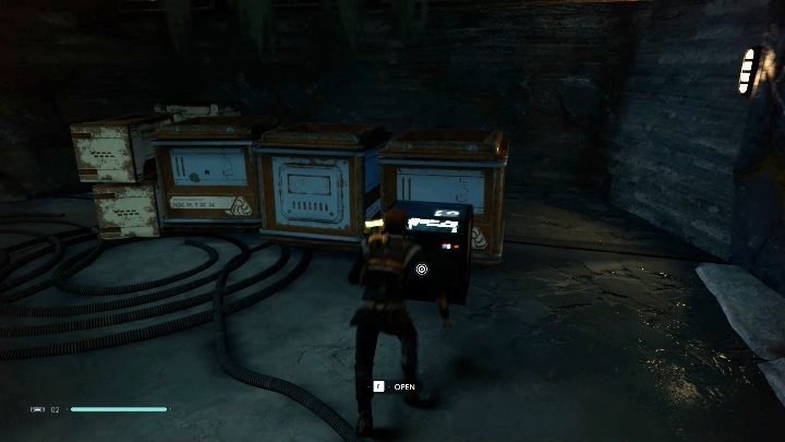 Part of the map: Derelict Hangar - Boxes in Zeffo | Jedi Fallen Order Secrets - Zeffo - Star Wars Jedi Fallen Order Guide