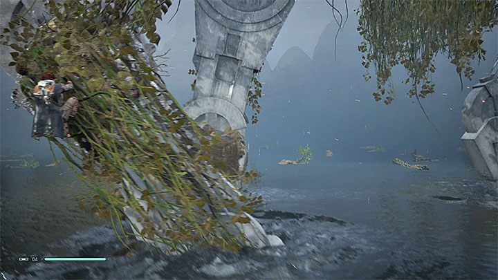 Start swimming towards the nearest AT-AT - Chapter 3 Kashyyyk | Fallen Order Walkthrough - Main Story - Star Wars Jedi Fallen Order Guide