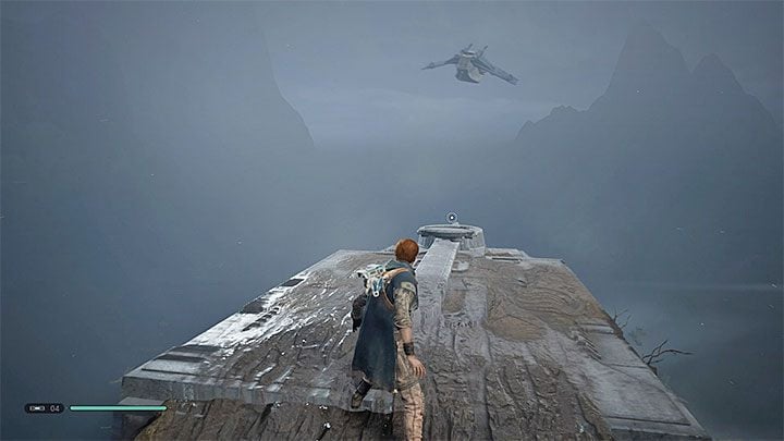 Your goal is to climb on top of the large walking machine - Chapter 3 Kashyyyk | Fallen Order Walkthrough - Main Story - Star Wars Jedi Fallen Order Guide