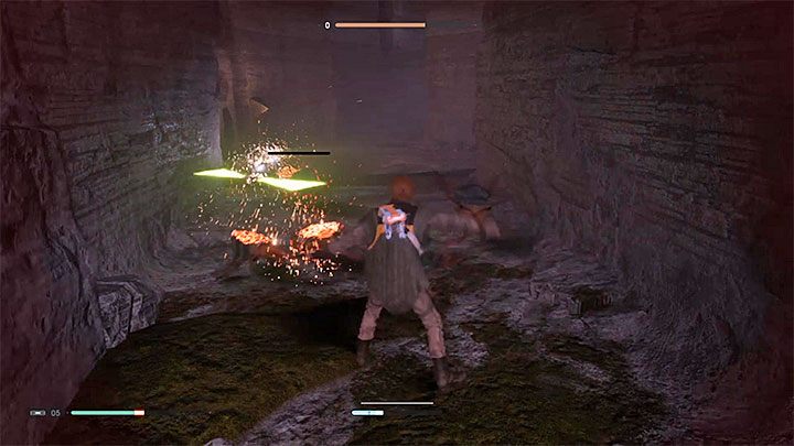 Hold down the block button (L1 / LB on the controller) and press the Force attack button (Triangle / Y on the controller) - Triple Take | Trophy, achievement in Star Wars Jedi Fallen Order - Trophy Guide - Star Wars Jedi Fallen Order Guide