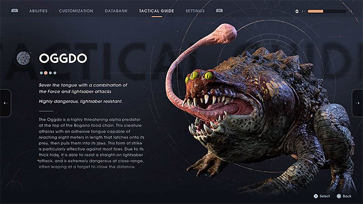 Oggdo are the big toads encountered while exploring Bogano - Cal Got Your Tongue | Trophy, achievement in Star Wars Jedi Fallen Order - Trophy Guide - Star Wars Jedi Fallen Order Guide