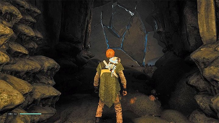 You cannot deactivate the force field separating Cal from the arena where you fought with the boss, so turn around and enter the cave - Chapter 3 Return to Zeffo | Fallen Order Walkthrough - Main Story - Star Wars Jedi Fallen Order Guide