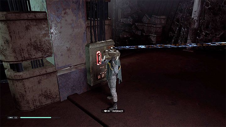 Use the Force Push on the damaged passage and squeeze through the walls - Chapter 4 The Prison | Fallen Order Walkthrough - Main Story - Star Wars Jedi Fallen Order Guide