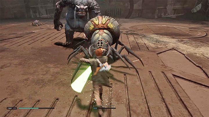 In the first part of the battle, Cal has to face smaller and bigger monsters - Chapter 4 The Prison | Fallen Order Walkthrough - Main Story - Star Wars Jedi Fallen Order Guide