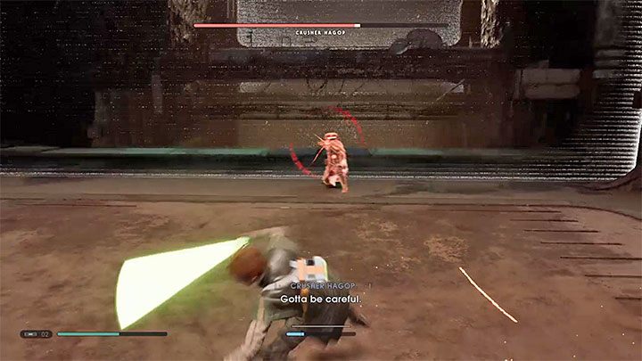 The boss can still use his old attacks - the ones he used during the fight in chapter 3 - Chapter 4 The Prison | Fallen Order Walkthrough - Main Story - Star Wars Jedi Fallen Order Guide