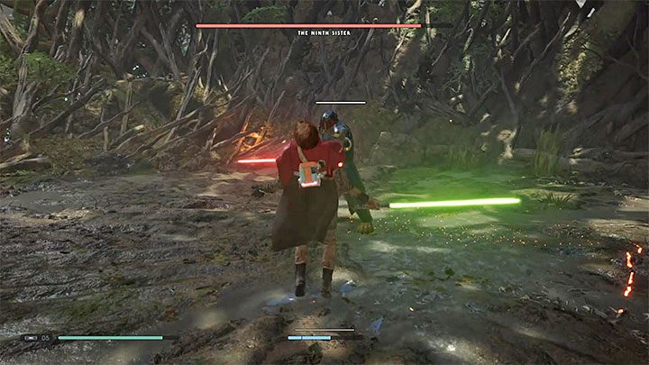 The Ninth Sister can also use the Force - she has access to Force Push and Force Pull - Chapter 4 The Ninth Sister and leaving Kashyyyk | Fallen Order Walkthrough - Main Story - Star Wars Jedi Fallen Order Guide