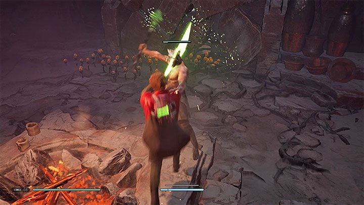 Go to the next location and use Force Pull on the hanging rope - Chapter 5 Dathomir | Fallen Order Walkthrough - Main Story - Star Wars Jedi Fallen Order Guide