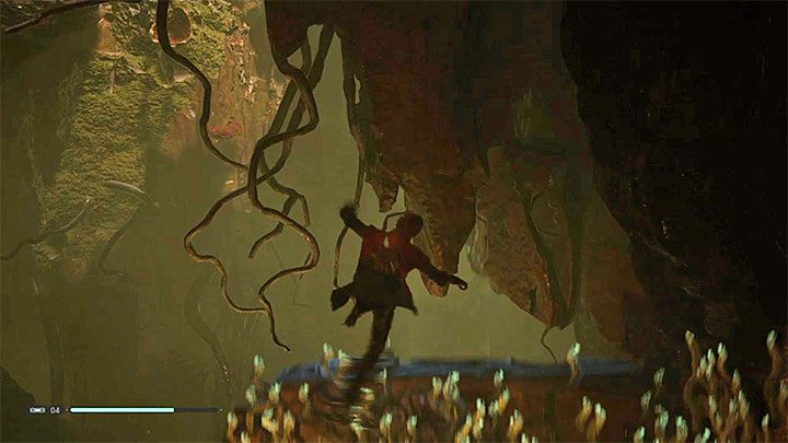 Perform a double jump and use Force Push while you are still in the air - Chapter 5 Dathomir | Fallen Order Walkthrough - Main Story - Star Wars Jedi Fallen Order Guide