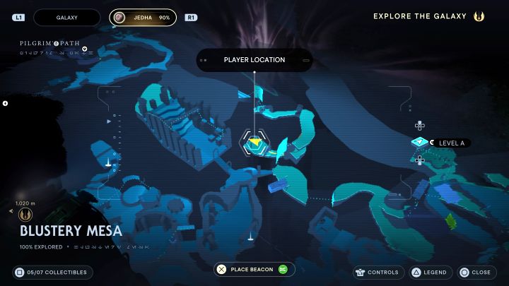 Location: Jedha - Blustery Mesa - Star Wars Jedi Survivor: All Force Tears - Unique Collectibles - Star Wars Jedi Survivor guide