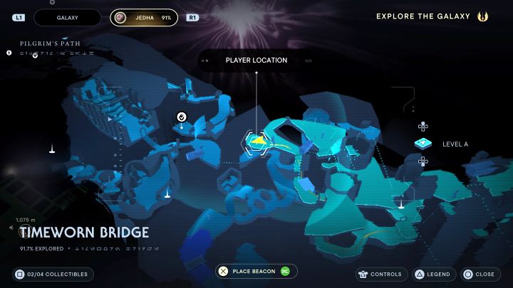 Location: Jedha - Timeworn Bridge - Star Wars Jedi Survivor: All Force Tears - Unique Collectibles - Star Wars Jedi Survivor guide