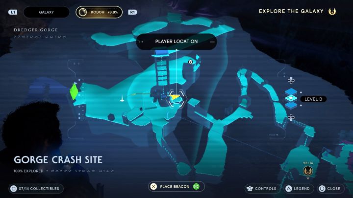 Location: Koboh - Gorge Crash Site - Star Wars Jedi Survivor: All Force Tears - Unique Collectibles - Star Wars Jedi Survivor guide