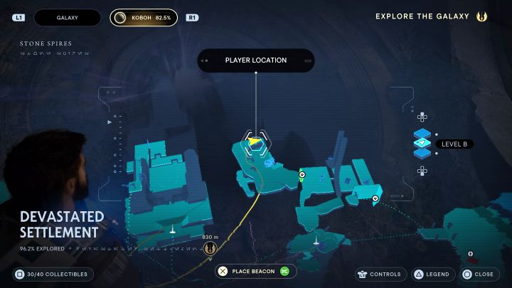 Location: Koboh - Devastated Settlement - Star Wars Jedi Survivor: All Force Tears - Unique Collectibles - Star Wars Jedi Survivor guide