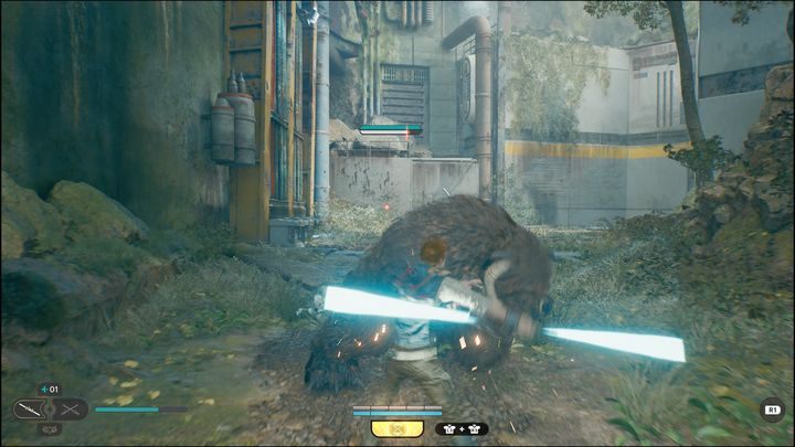 Yes, the main character of Star Wars Jedi Survivor will be able to use a double-bladed lightsaber - Star Wars Jedi Survivor: Can you have a double-bladed lightsaber? - Cal and BD-1 - Star Wars Jedi Survivor guide