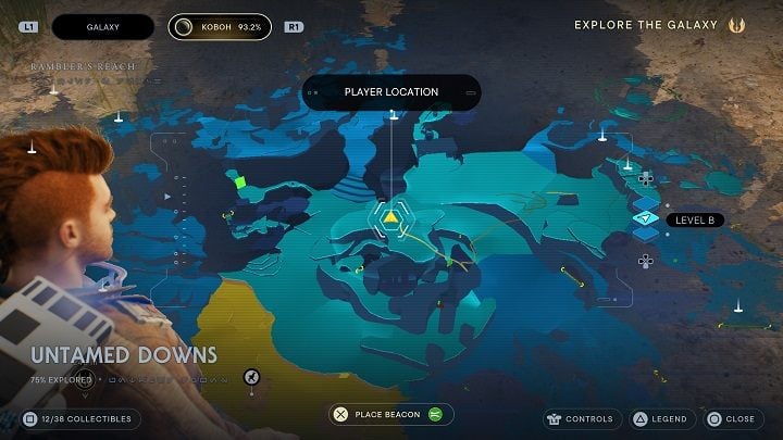 Another group is located to the left of the previous one, on the same hill - Jedi Survivor: Untamed Downs - list of secrets (part 1) - Koboh - Star Wars Jedi Survivor guide