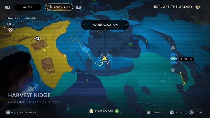 A path leading to the mountain is nearby - Jedi Survivor: Untamed Downs - list of secrets (part 1) - Koboh - Star Wars Jedi Survivor guide