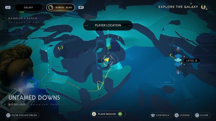 Head to the right of the closed circular door and you will find an opening that allows you to see the fuse inside - Jedi Survivor: Untamed Downs - list of secrets (part 1) - Koboh - Star Wars Jedi Survivor guide
