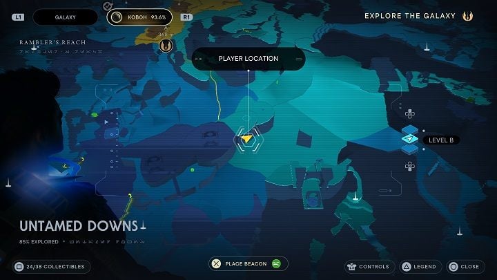 At the entrance to the cave is a small chamber on an elevation - Jedi Survivor: Untamed Downs - list of secrets (part 1) - Koboh - Star Wars Jedi Survivor guide