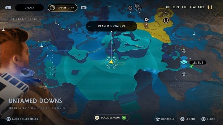 Leave the cave and head toward the center of the area - Jedi Survivor: Untamed Downs - list of secrets (part 1) - Koboh - Star Wars Jedi Survivor guide