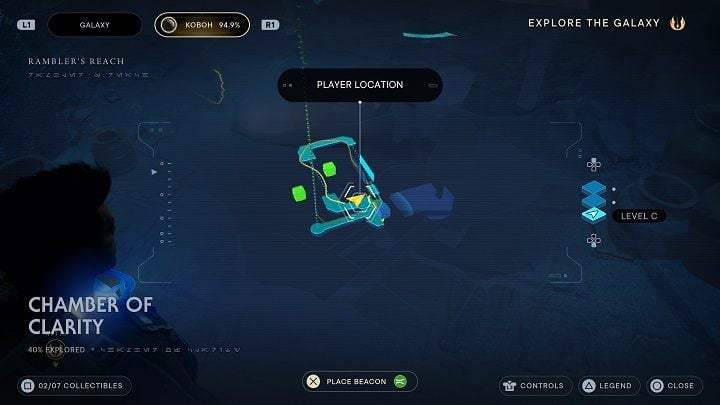 From Databank #1 location, go left - Jedi Survivor: Chamber of Clarity - list of secrets - Koboh - Star Wars Jedi Survivor guide